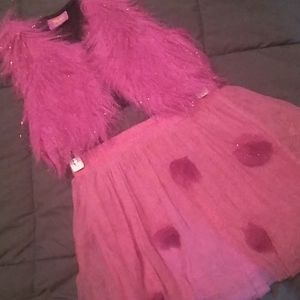 Dream Works Trolls Vest and Skirt Set